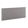 Image de Tête de lit Aura recouverte de tissu Gris Clair 160x60 cm