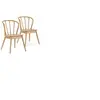 Image de Lot de 2 chaise vs venta stock H. 83 cm non empilable non pliable interieur en bois