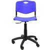 Image de Lot de 1 chaise de bureau GENERIQUE interieur non pliable H. 81 cm en plastique bleu