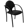 Image de Lot de 2 chaise de bureau empilable non pliable interieur noir
