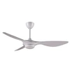 Image de Ventilateur de plafond blanc ultra puissant avec dimmer LED 12W en 3 tons et contrôle WiFi en blanc