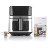 Image de InnovaGoods - Friteuse sans Huile Fryinn View 6500, Cuisson saine 95% Moins de Matières Grasses, Panier Antiadhésif, 8 Programmes Tactiles, 1700W, 6,5L, Noir/Inox, Plastique Aluminium en occasion ou reconditionné