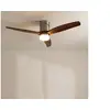 Image de WINDCALM DC STYLANCE NICKEL - Ventilateur de plafond - Inox et bois foncé