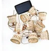 Image de Guirlande lumineuse solaire étanche 10 ampoules cordon jute Aurora -