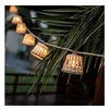 Image de Guirlande décorative en jute aurora newgarden avec câble lumière chaude intérieur extérieur