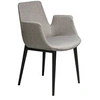 Image de Chaise en tissu et acier noir 4002C, 59 x 58 x 82 cm. -
