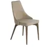 Image de Chaise en tissu avec pieds en bois noyer 4032C, 50 x 60 x 91 cm. -