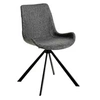 Image de Chaise pivotante en tissu et acier 4071C, 54 x 58 x 82 cm. -