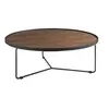 Image de Table basse ronde et acier noir 2006C, Ø100 x 35 cm. -