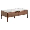 Image de Table basse de noyer 2046C, 120 x 60 x 40 cm. -