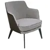 Image de Fauteuil en tissu pied-de-poule 5011C, 75 x 75 x 82 cm. -