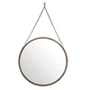 Image de Miroir circulaire en bois de noyer 3038C, Ø75 x 3 cm. -