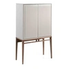 Image de Buffet en bois gris 3073C, 90 x 40 x 150 cm. -