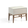 Image de Table de chevet en bois Niebla et Noyer 7035C, 60 x 40 x 50 cm. -