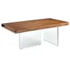 Image de Table à manger et verre 1028C, 200 x 100 x 75 cm. -