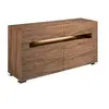 Image de Commode en noyer et éclairage intérieur 7076C, 140 x 43 x 71 cm. -