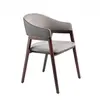Image de Chaise en tissu et simili cuir 4091C, 55 x 58 x 79 cm. -