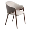 Image de Chaise en tissu et simili cuir 4090C, 56 x 60 x 78 cm. -