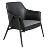 Image de Fauteuil en tissu et simili cuir 5080C, 80 x 72 x 79 cm. -