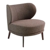 Image de Fauteuil rembourré en tissu brun 5079C, 82 x 84 x 76 cm. -