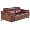 Image de Canapé 2 places en cuir marron 6116C, 170 x 103 x 99 cm. -