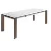 Image de Table à manger en porcelaine et noyer 1095C, 180/235 x 90 x 75 cm. -