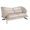 Image de Canapé 2 places en cuir et coussins 6145C, 175 x 90 x 85 cm. -