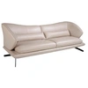 Image de Canapé 3 places en cuir et coussins 6146C, 230 x 90 x 85 cm -