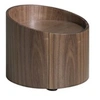 Image de Table de chevet ronde en noyer 7130C, Ø53 x 44 cm. -