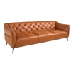 Image de Canapé 3 places en cuir et acier 6169C, 240 x 95 x 77 cm. -