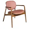 Image de Fauteuil en similicuir et pieds en frêne 4118C, 65 x 64 x 75 cm. -