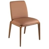 Image de Chaise en simili cuir marron