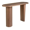 Image de Console ovale en noyer demi-point