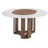 Image de Table à manger ronde marbre porcelaine 1137C, Ø150 x 75