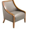 Image de Fauteuil en cuir gris 5126C, 68 x 88 x 87