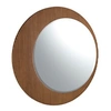 Image de Miroir mural rond noyer 3262C, Ø110 x 3