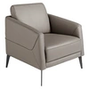 Image de Fauteuil en cuir gris foncé 5134C, 78 x 80 x 82