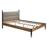 Image de Lit en simili-cuir gris foncé 7169, 170 x 215 x 112 cm -