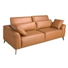 Image de Canapé 3 places cuir marron 6208, 209 x 107 x 105 cm -
