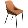 Image de Chaise en similicuir orange 4161, 53 x 59 x 83 cm -