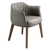 Image de Chaise en simili-cuir grise