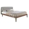 Image de Lit tufté en tissu gris 7177C, 172 x 217 x 98