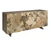 Image de Buffet en bois taupe métallisé