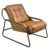 Image de Fauteuil en cuir marron 5155, 72 x 98 x 83 cm -