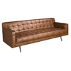 Image de Canapé 3 places Chester en cuir marron foncé 6225, 212 x 79 x 70 cm -