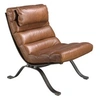 Image de Fauteuil en cuir brun foncé 5161, 66 x 96 x 90 cm -