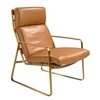 Image de Fauteuil en cuir camel