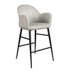 Image de Tabouret en tissu gris clair 4174, 56 x 55 x 96 cm -