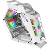 Image de Boîtier PC Compact MicroATX MC61 Blanc, 4 Ventilateurs 12cm, ARGB Chroma