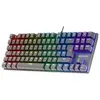 Image de Clavier Mécanique TKL FRGB MK80 Noir Antighosting Switch Mécanique Marron Langue Français